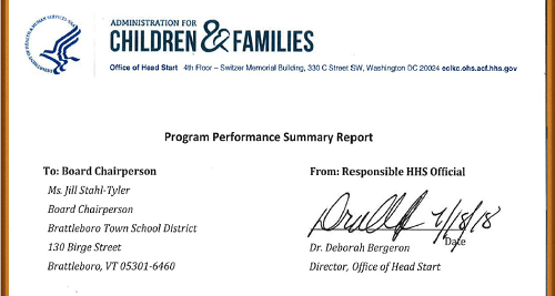 Clipping of the Program Performance Summary Report